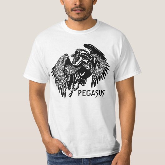 zwarte Kaukasus T-shirt (Voorkant)