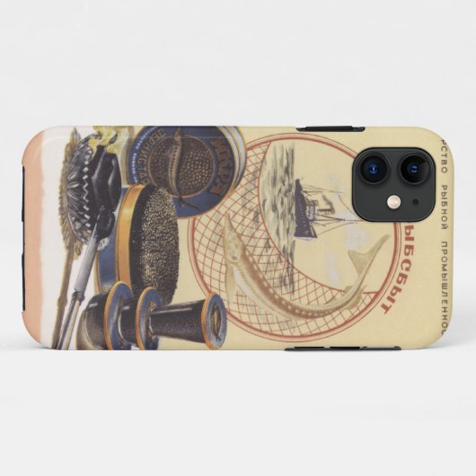 Zwarte kaviaar Case-Mate iPhone case (Achterkant (horizontaal))