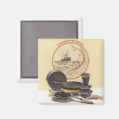 Zwarte kaviaar magneet (Voorkant / Achterkant)