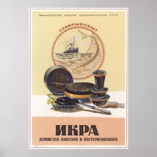 Zwarte kaviaar poster (Voorkant)