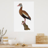 Zwarte kegelvormige kronkelende duvel poster (Keuken)