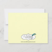 Zwarte Keltische knoop Sla de datum op Save The Date (Achterkant)