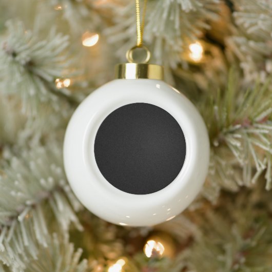 Zwarte keramische bal Kerstversiering Ornament (Boom)