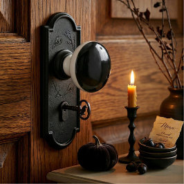 Zwarte keramische kastlaadknoop decoratie knop