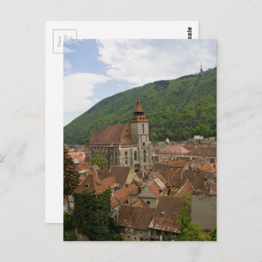 Zwarte Kerk (Biserica Neagra) Brasov, Roemenië Briefkaart (Voorkant / Achterkant)