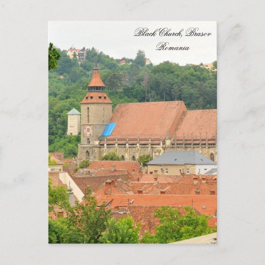 Zwarte kerk in Brasov, Roemenië Briefkaart (Voorkant)