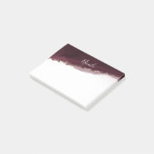 Zwarte Kers Waterverf Goud Modern Chic Elegant Post-it® Notes (Schuin)