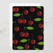 zwarte kersen kaart (Voorkant / Achterkant)