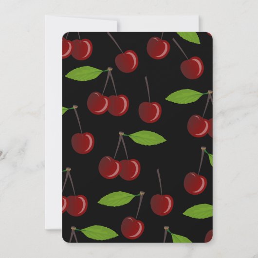 zwarte kersen kaart (Voorkant)