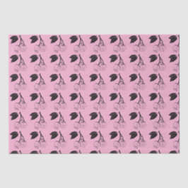 Zwarte kersen op Pink Tissuepapier