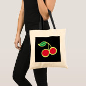 Zwarte Kersen Tote Tas (Voorkant (product))