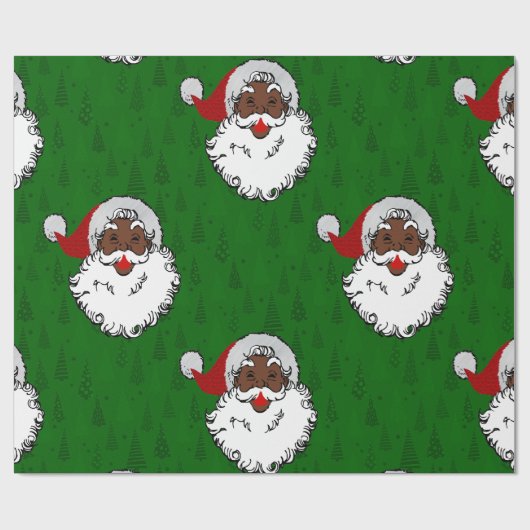 zwarte kerst cadeaupapier (Vlak)