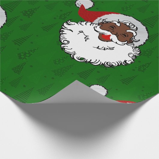 zwarte kerst cadeaupapier (Hoek)