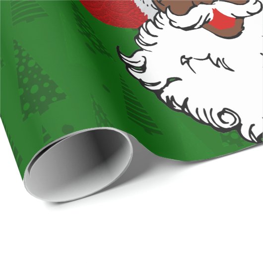 zwarte kerst cadeaupapier (Rol Hoek)