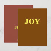 Zwarte Kerst-chocolade Feestdagenkaart (Voorkant / Achterkant)