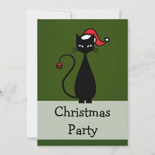 Zwarte kerst kaart (Voorkant)