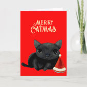 Zwarte kerst kaart (Voorkant)