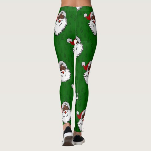 zwarte kerst leggings (Achterkant)