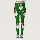 zwarte kerst leggings (Voorkant)