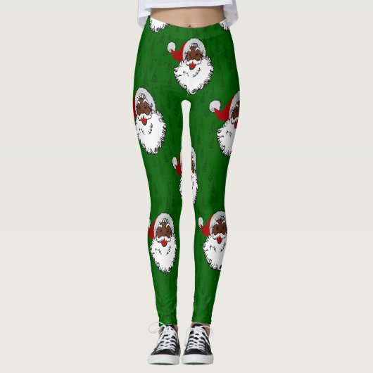zwarte kerst leggings (Voorkant)