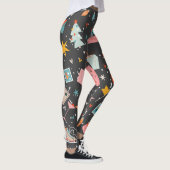 Zwarte kerst: patroon. leggings (Rechts)