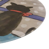 Zwarte kerst snijplank (Hoek)