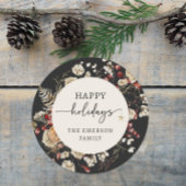 Zwarte Kerst Sticker