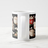 Zwarte Kerst Warme Chocolade Mok (Achterkant)