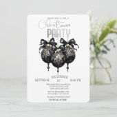 Zwarte Kerstbal, Buffalo Kerst Plaid Kaart (Staand voorkant)