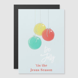 Zwarte kerstballen Magnetische Kaart