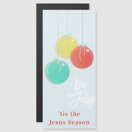 Zwarte kerstballen Magnetische Kaart