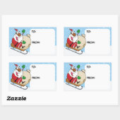 Zwarte kerstbedekking op de Sticker van het hoesdi (Vel)