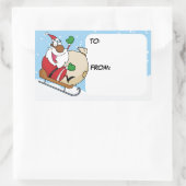 Zwarte kerstbedekking op de Sticker van het hoesdi (Tas)