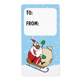 Zwarte kerstbedekking op hoes cadeauetiket etiket