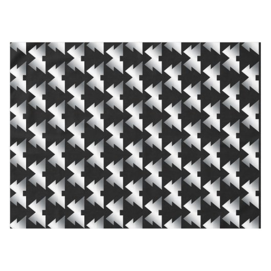 Zwarte kerstbomen Modern Tafelkleed (Voorkant (Horizontaal))