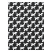 Zwarte kerstbomen Modern Tafelkleed (Voorkant)