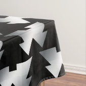 Zwarte kerstbomen Modern Tafelkleed (Voorbeeld)