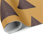 Zwarte kerstboom, geel goud cadeaupapier (Rol Hoek)