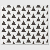 Zwarte kerstboom, Gold "String of Lights" Cadeaupapier (Vlak)