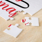 Zwarte kerstboom (PERSONALISEERBAAR) Legpuzzel (Zijkant)