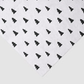 Zwarte kerstboom Scandinavisch patroon Tissuepapier (Detail)