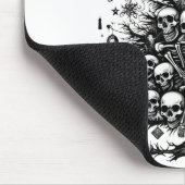 Zwarte kerstboom Schedels en botten Muismat (Hoek)