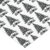 zwarte kerstboom tafelkleed (Gekanteld)