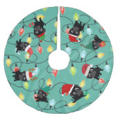 Zwarte kerstboomrok kerstboom rok (Voorkant)