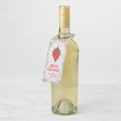 Zwarte  kerstboomvakantie Ornamenten Flessenhanger (Schuin)