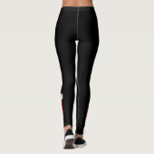 Zwarte Kerstcadeaus Broek Leggings (Achterkant)