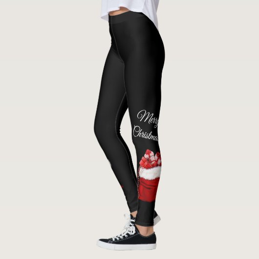 Zwarte Kerstcadeaus Broek Leggings (Links)