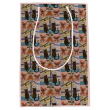 Zwarte kerstcadeautas met kerstcadeau