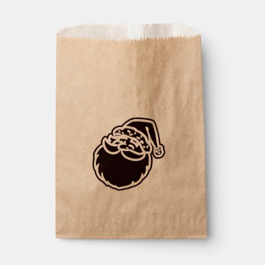 Zwarte kerstfeestdag voor kerstfeestvieren bedankzakje (Voorkant)