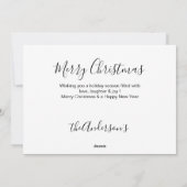 Zwarte kerstkaart - Cute Dog Puppy Labrador (Achterkant)